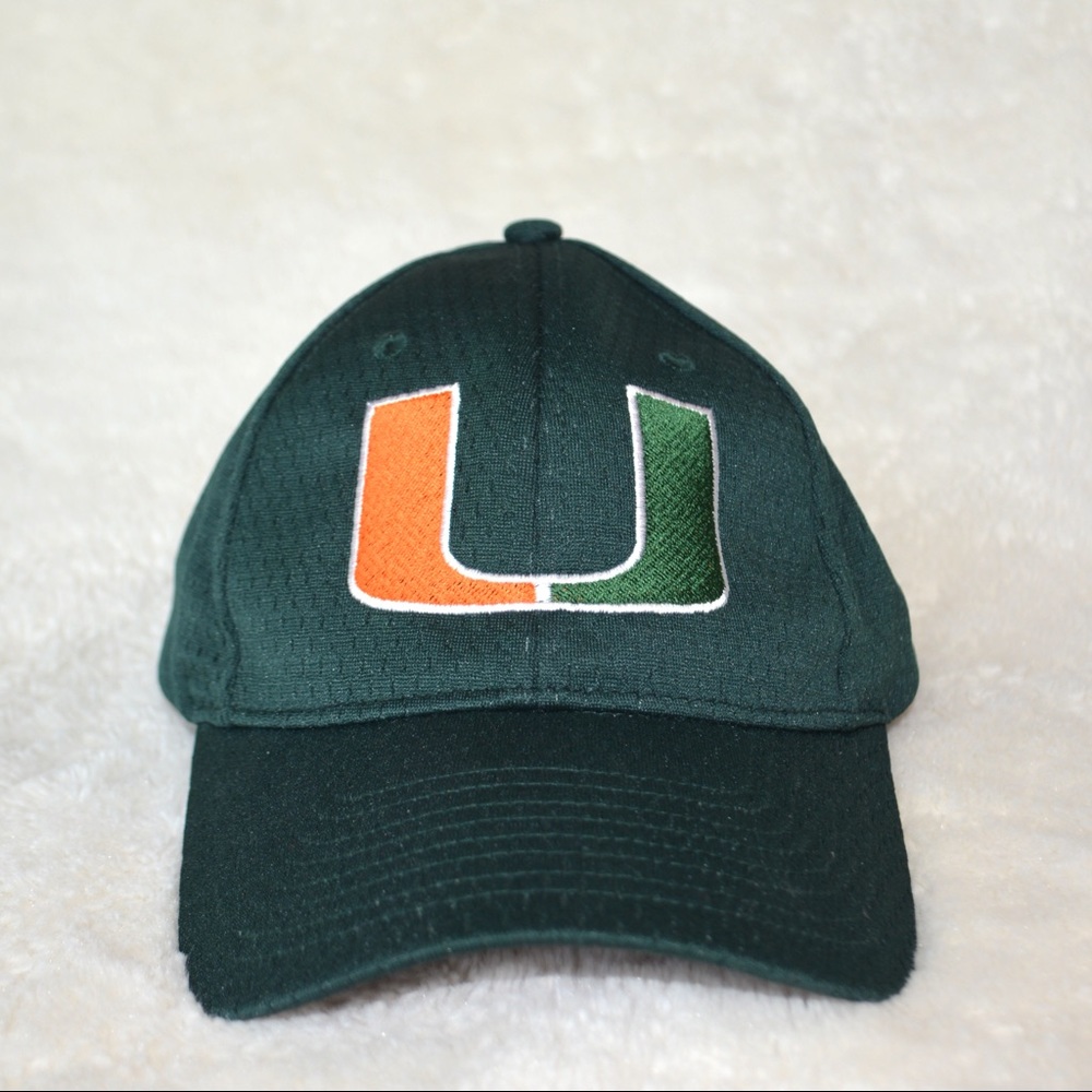 🌸University of Miami Green Mesh Adjustable Hat